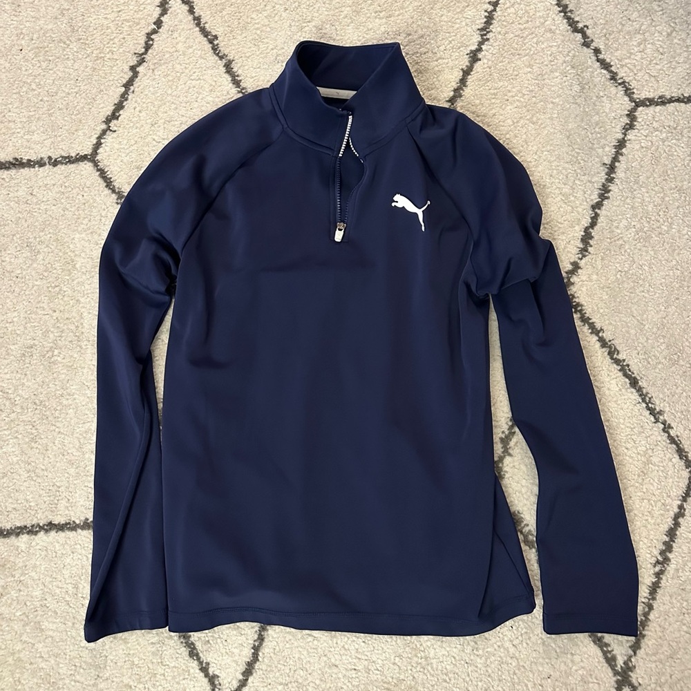 Puma Navy Quarter-Zip Pullover